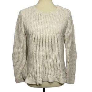 Talbots Long Sleeve Open Knit Sweater